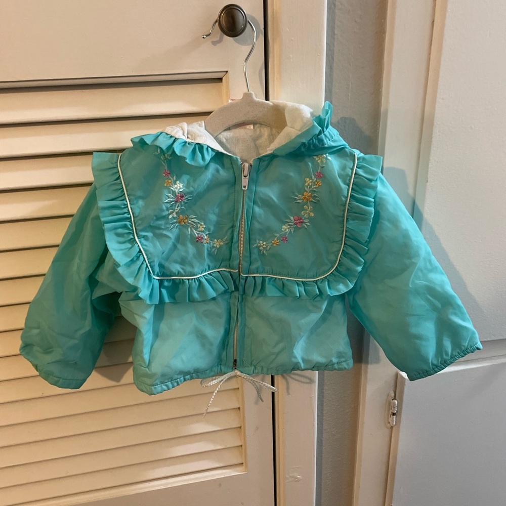 Vintage Toddler Floral Windbreaker